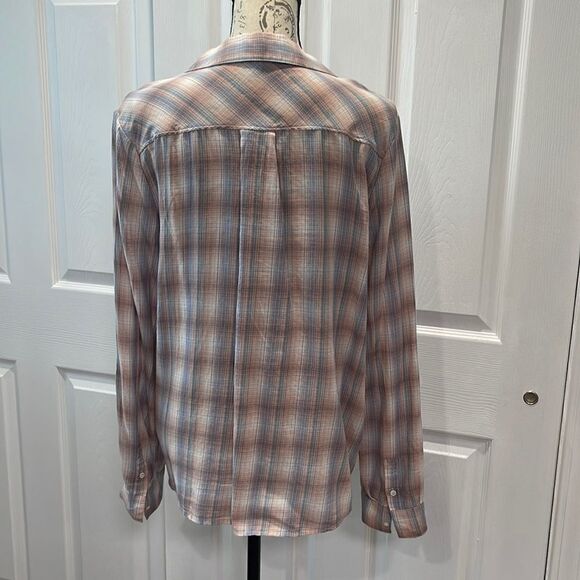 JOIE JERRIE BUTTON DOWN. DUSTY PINK. - Picture 5 of 10
